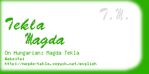 tekla magda business card